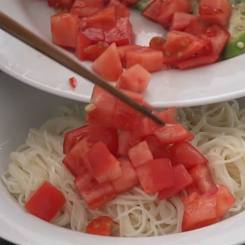 Step 5 Complete Vegetarian Somen Noodles with Vegetables
