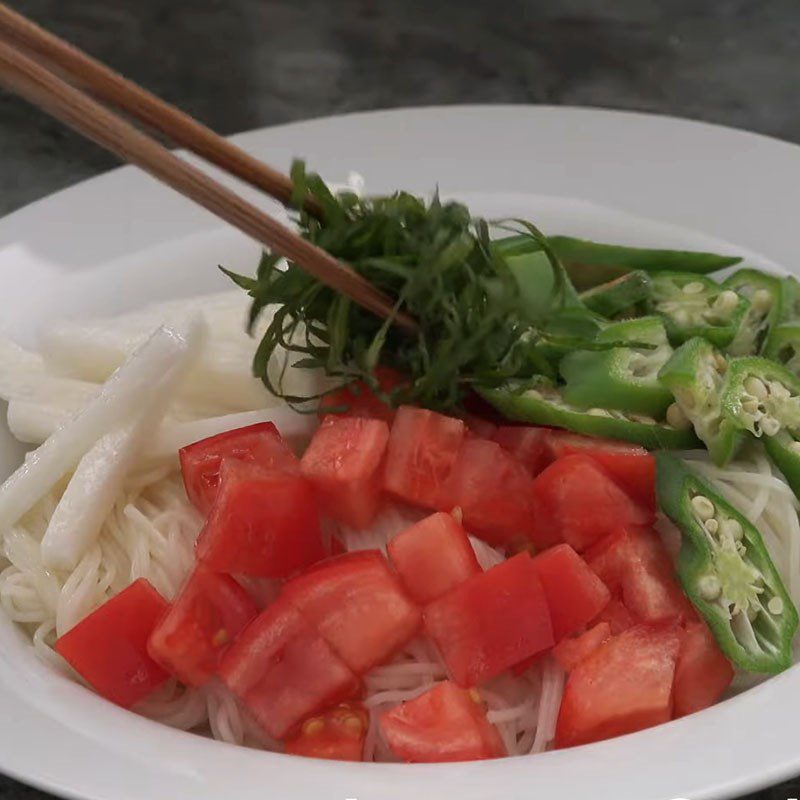 Step 5 Complete Vegetarian Somen Noodles with Vegetables
