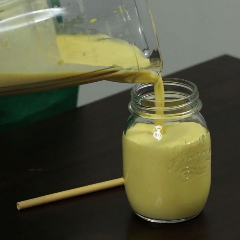 Step 3 Final Product Corn smoothie with mango
