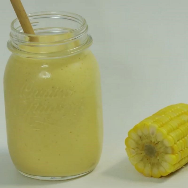 Step 3 Final Product Corn smoothie with mango