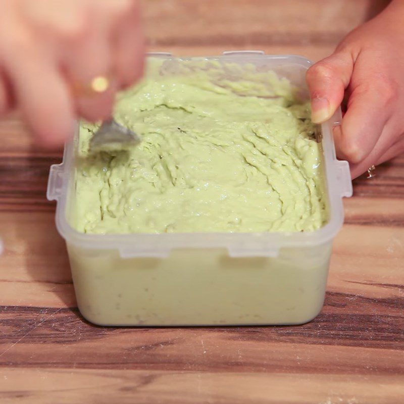Step 6 Completion Pandan green rice ice cream