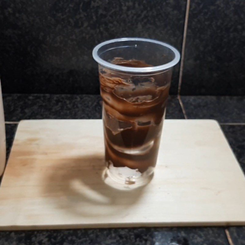 Step 3 Finish Chocolate Nutella milk tea