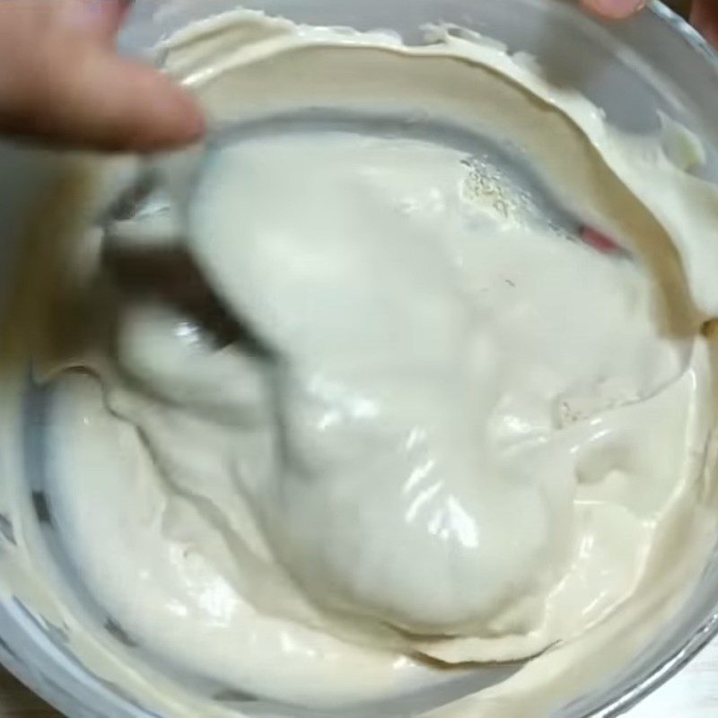Step 3 Complete Milk Coffee Cream with whipping cream