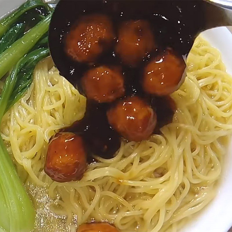 Step 4 Completion Fish Ball Noodles Curry