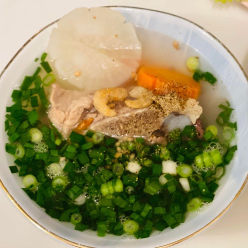 Step 8 Completing the dry rice vermicelli Dry rice vermicelli and noodles (recipe shared by user)