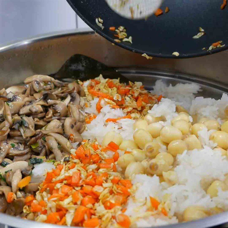 Step 10 Complete the dish Vegetarian salty sticky rice