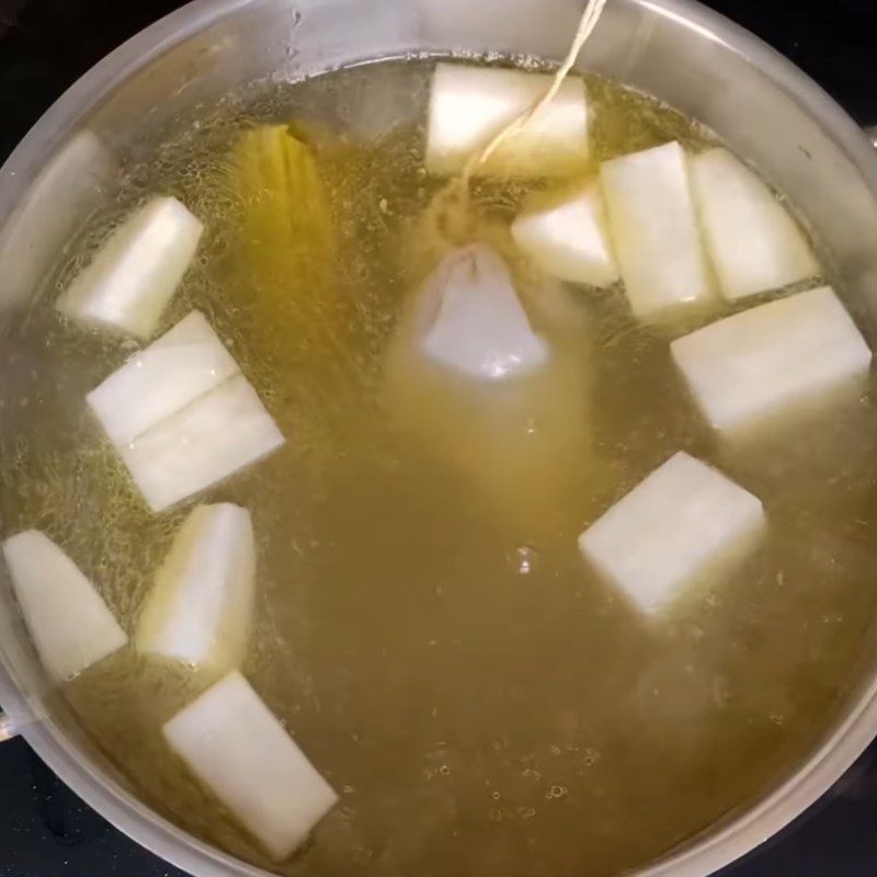 Step 5 Complete the hotpot broth for Mixed Beef Hotpot