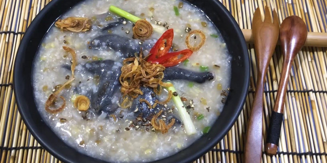 how to cook chicken porridge with green beans for elderly and young children 00128
