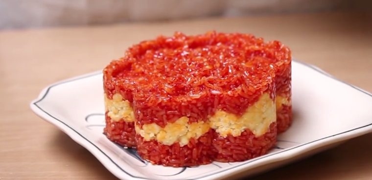how to cook fragrant soft gac rice 00580