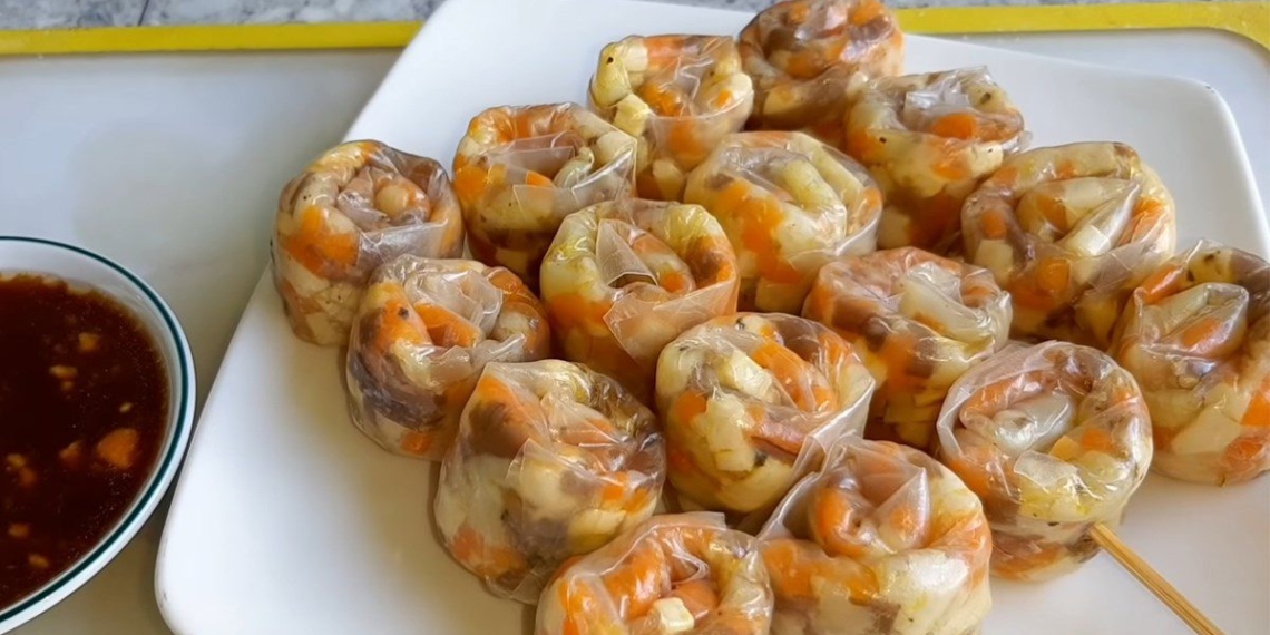 how to make banh trang lui with delicious sauce easy to make 07044