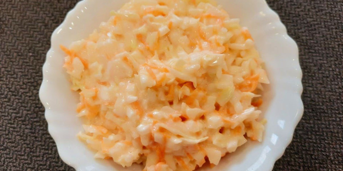 how to make cabbage salad with super simple mayonnaise 14103