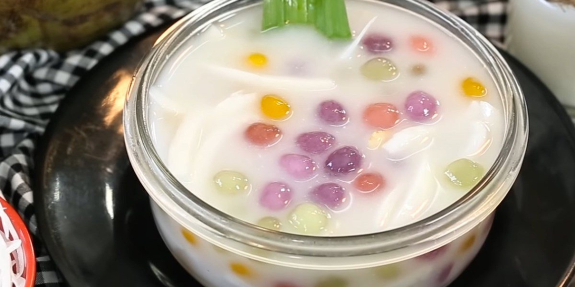 how to make coconut jelly with chewy sago delicious easy recipe 11544