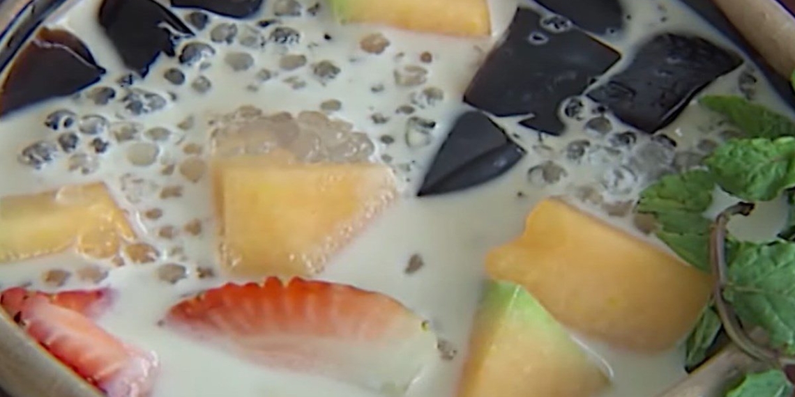 how to make coconut jelly with cool sweet soup for refreshment 11413