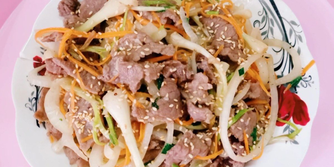 how to make cooked style stir fried beef with delicious aroma 12220