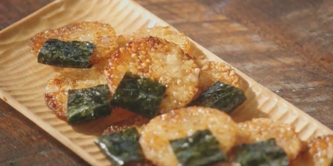 how to make crispy seaweed rice cake from human rice with steam oven 05009