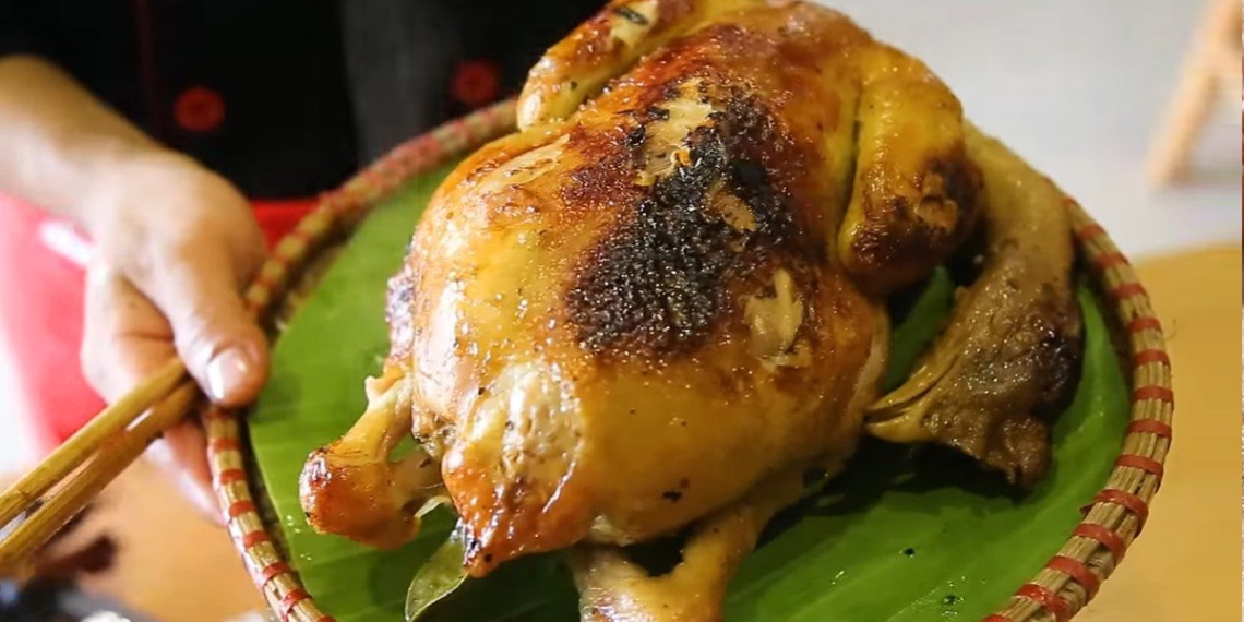 how to make grilled chicken with fragrant bamboo paper 02853