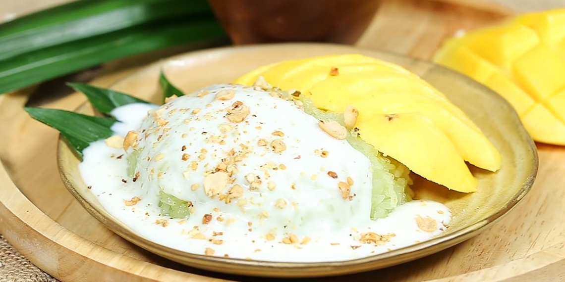 how to make mango sticky rice deliciously fragrant and hot like from the street 08957