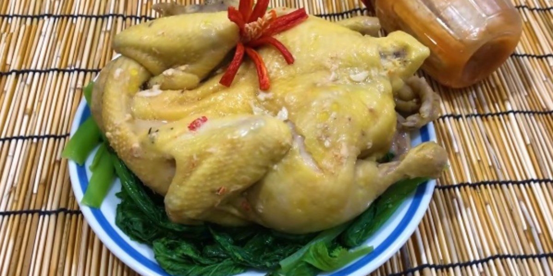 how to make steamed chicken with porridge delicious tender sweet appealing 08261