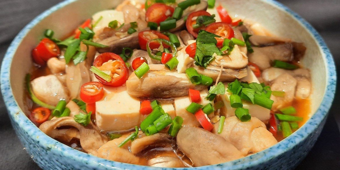 how to make steamed tofu with mushrooms simple for a delicious meal 14569