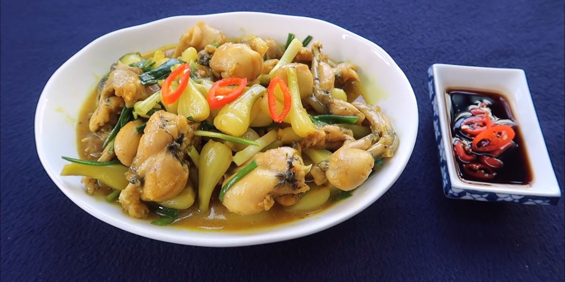 how to make stir fried frog with vegetables delicious aromatic 12012