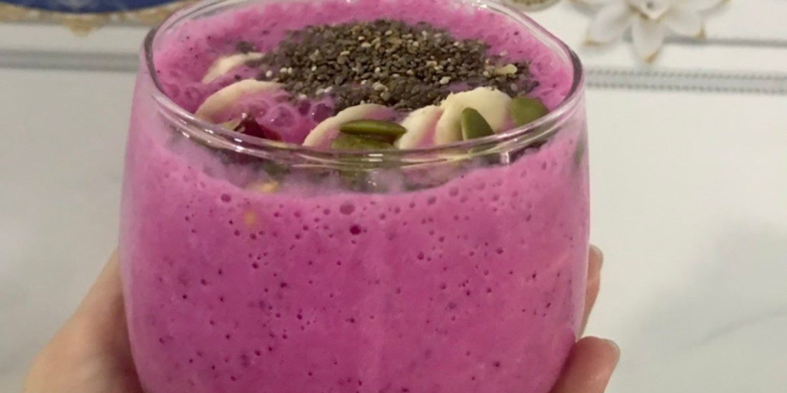 how to make thanh long banana smoothie nourishing for kids 12055