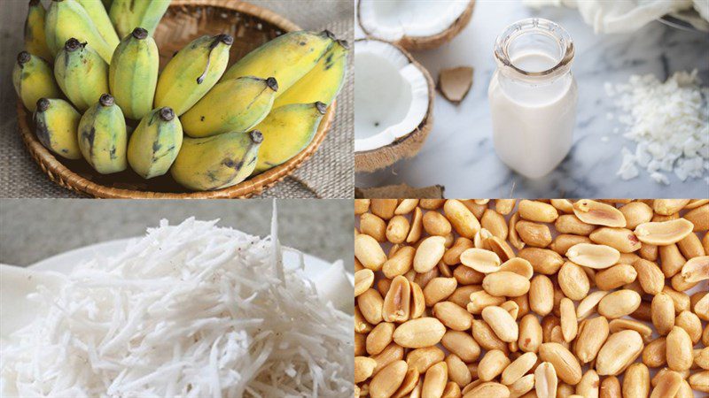 Ingredients for banana ice cream on a stick