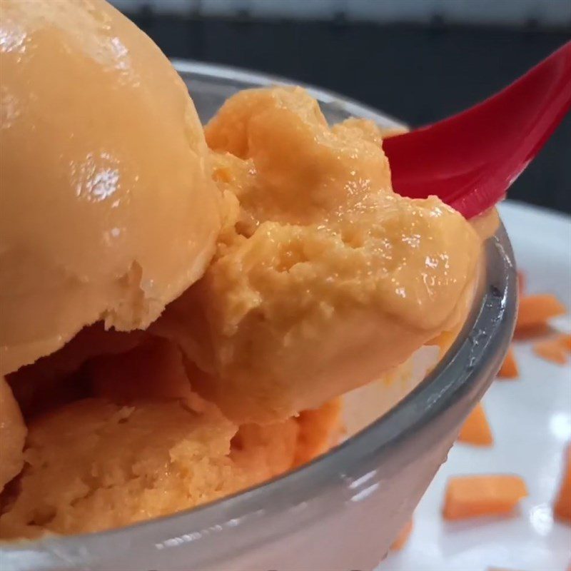 Step 4 Final Product Papaya Ice Cream
