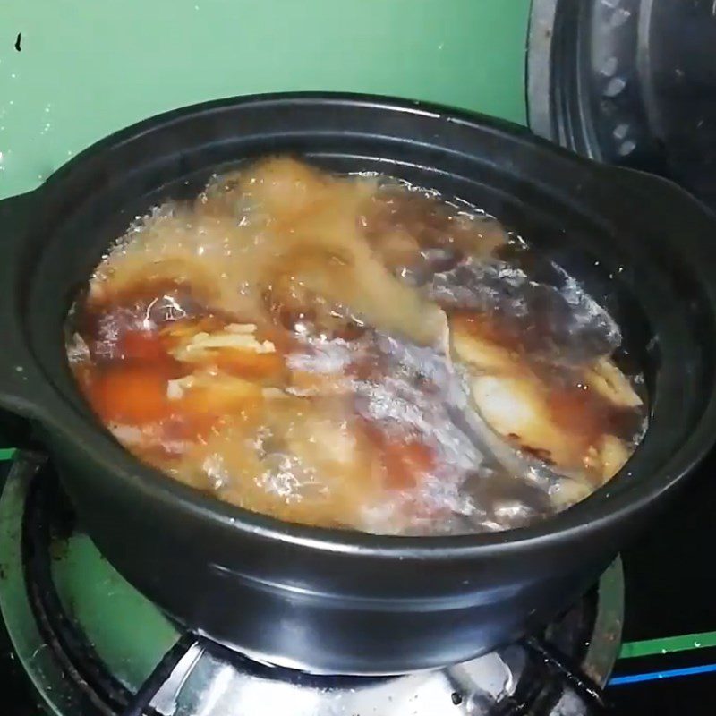 Step 3 Braised fish Basa fish braised with galangal