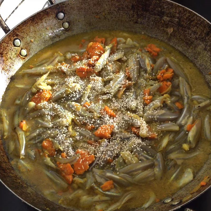 Step 3 Fish Stew Fresh turmeric and coconut water