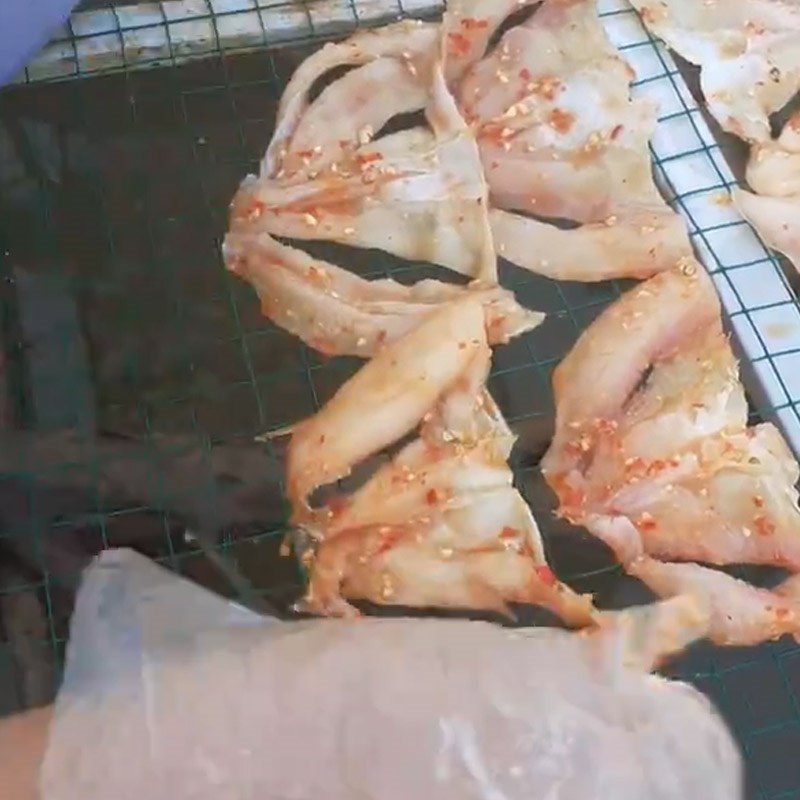 Step 3 Drying Dried red tilapia