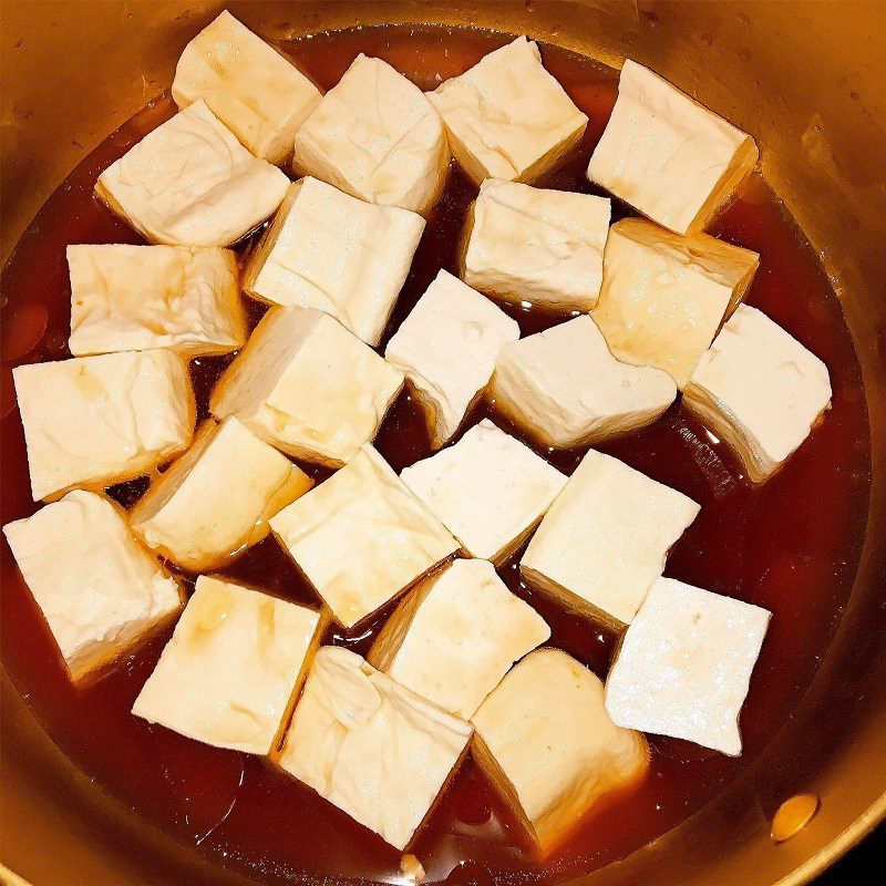 Step 3 Cook the tofu Braised Tofu with Shiitake Mushroom