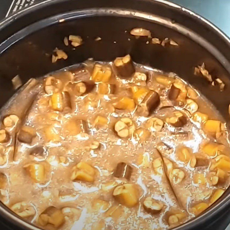 Step 3 Cook the eel Eel cooked with pepper