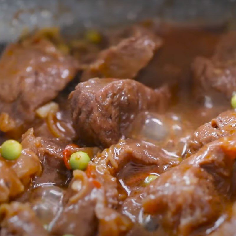 Step 3 Braised beef Braised beef with pepper