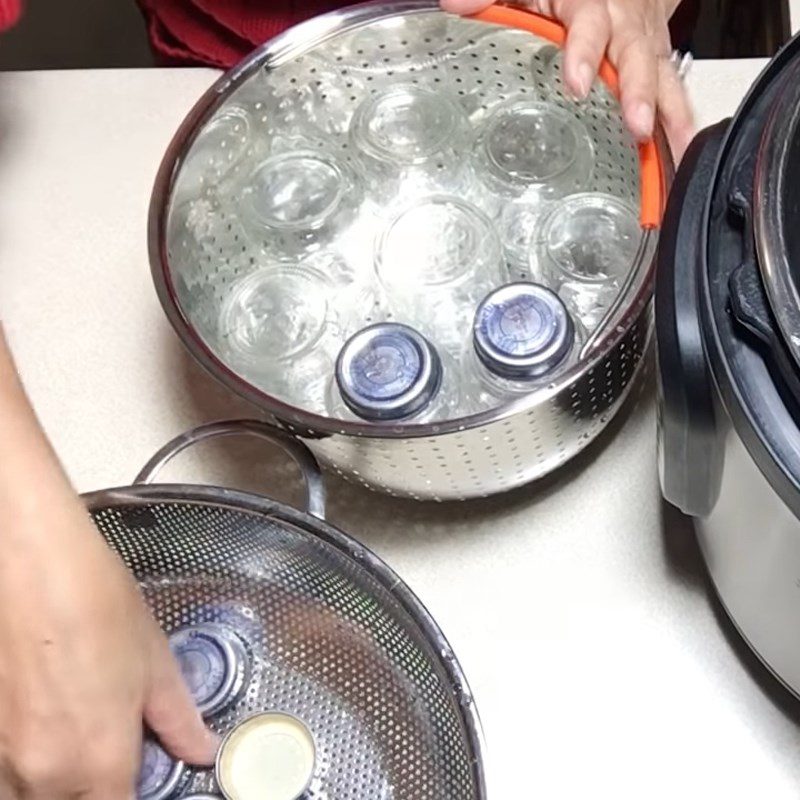 Step 1 Sterilize tools for Greek Yogurt using an electric pressure cooker
