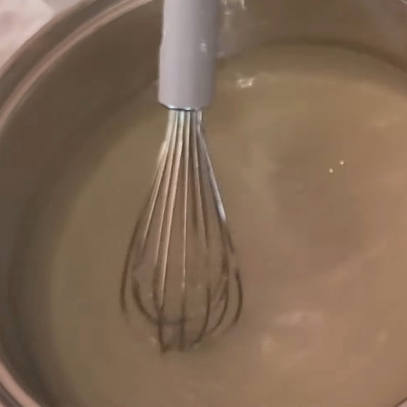 Step 1 Stir the jelly mixture Mango flan jelly