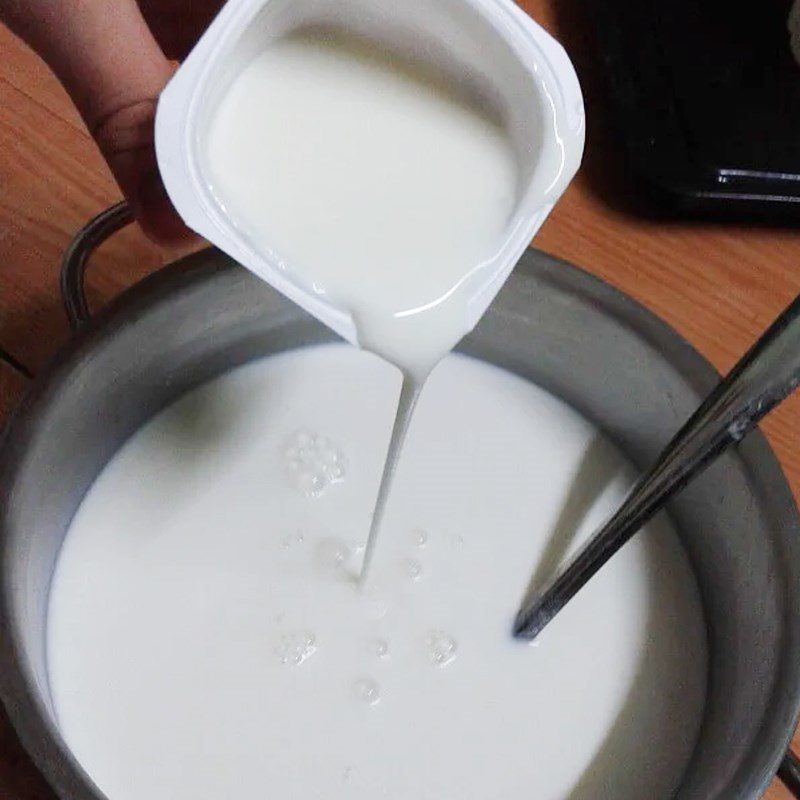 Step 3 Mixing Yogurt Greek Yogurt Soy Milk