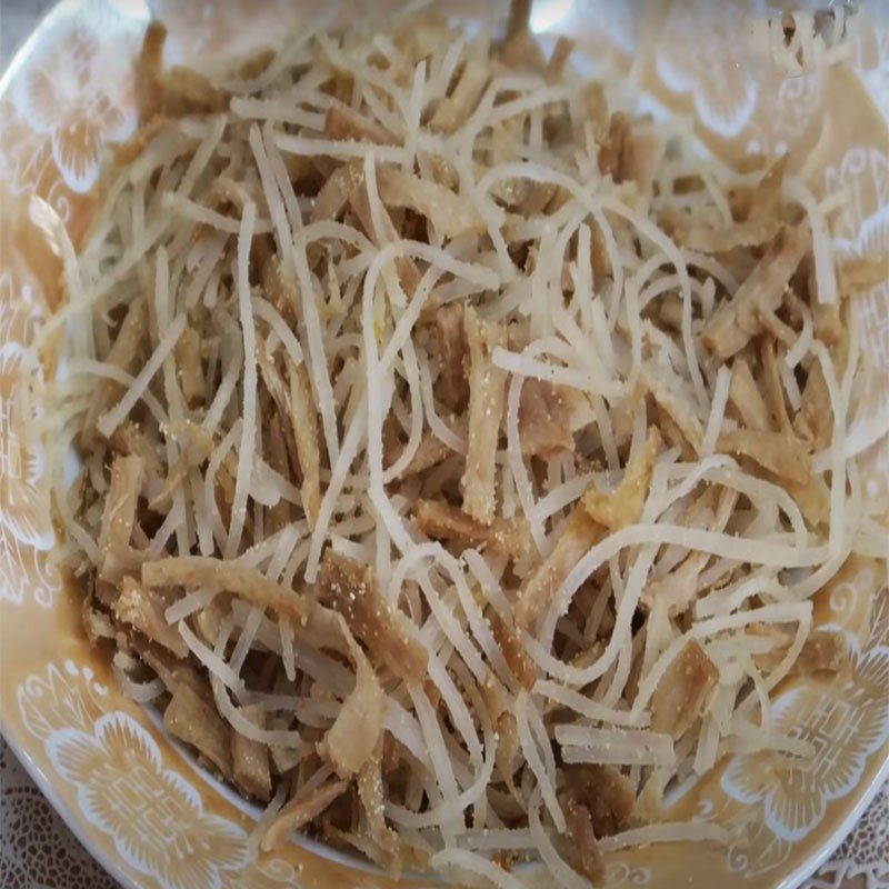 Step 2 Make Bì Vegetarian