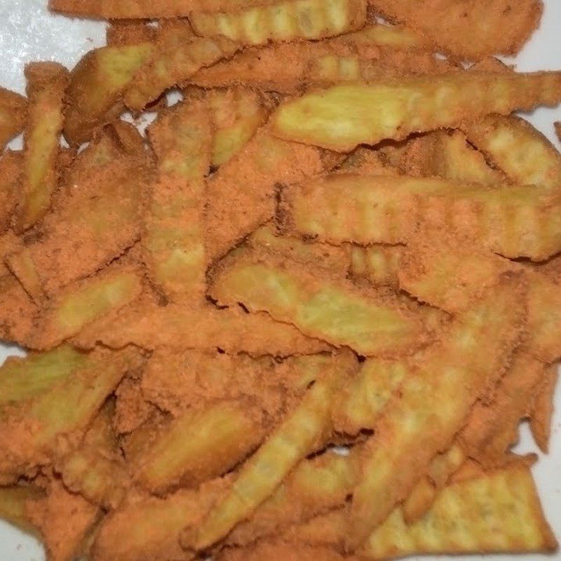 Step 4 Cheese powder and potatoes Cheese powder potatoes (recipe shared by user)
