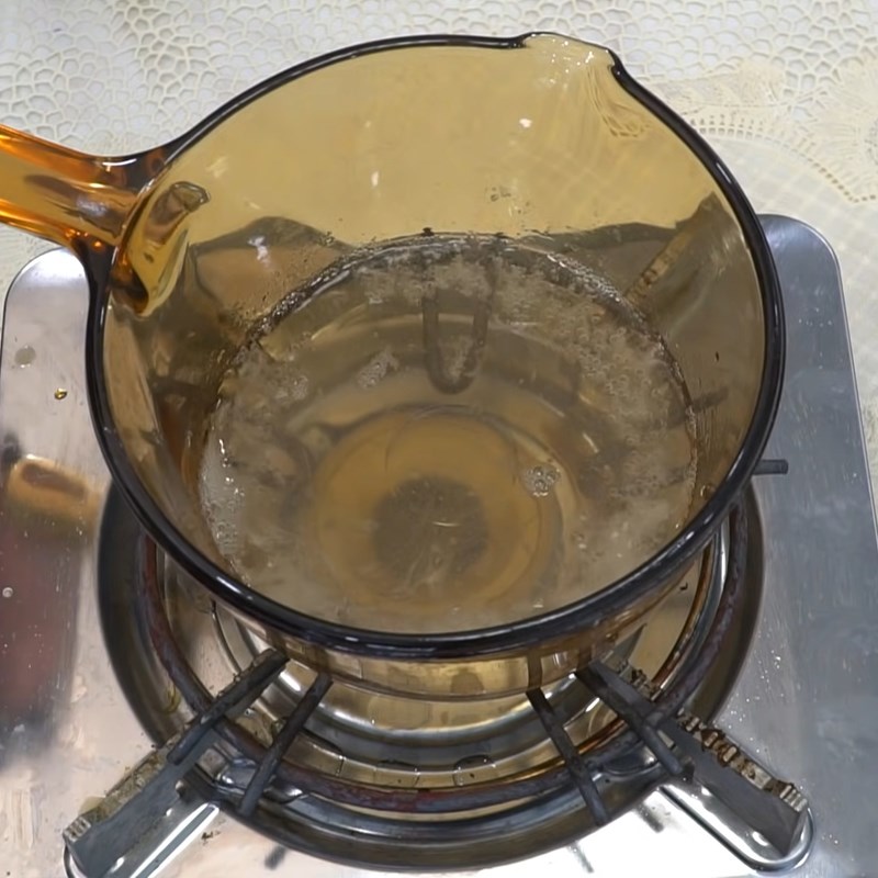 Step 3 Making flan Jelly coffee flan with multiple layers