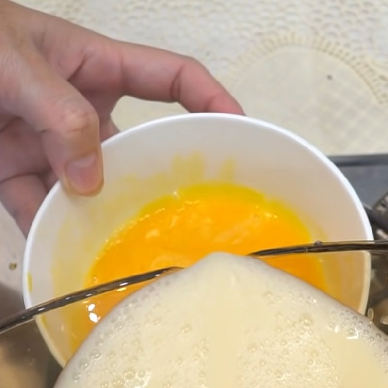 Step 3 Making flan Jelly coffee flan with multiple layers