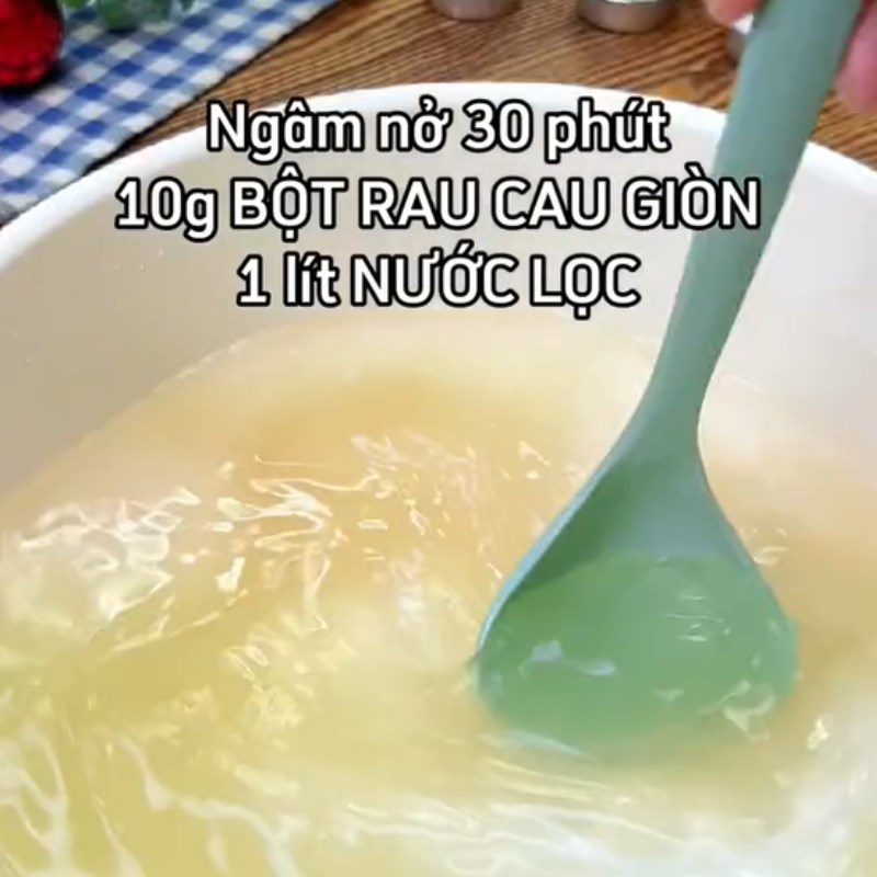 Step 1 Making Flan Flan Jelly (Recipe shared from Tiktok Cooking with TasteVN)