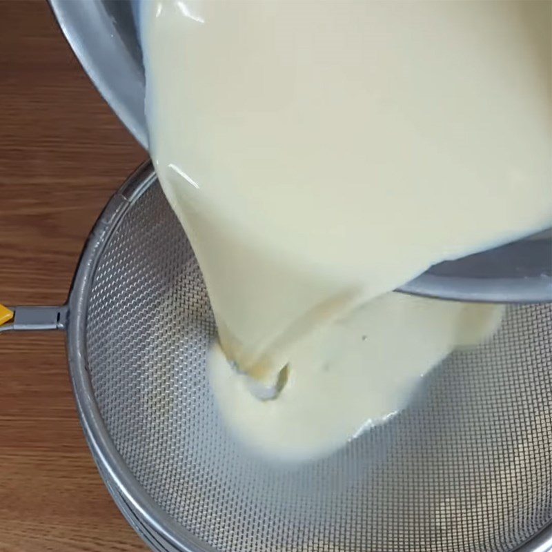 Step 1 Making flan - caramel cake Mixed Caramel Chè