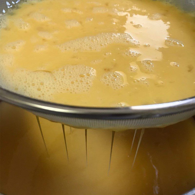 Step 2 Making flan Fresh milk flan whipping cream
