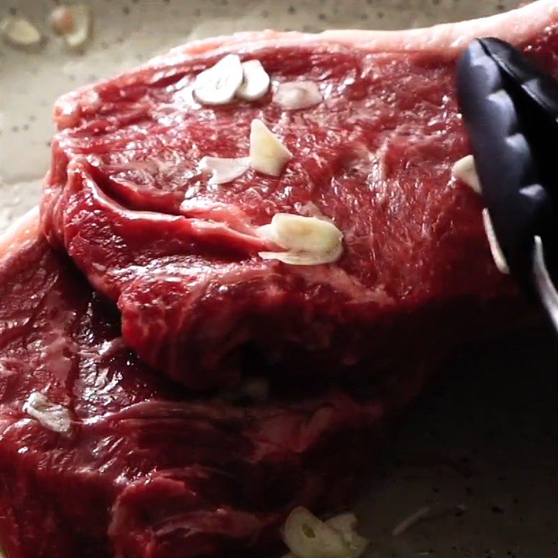 Step 3 Cooking the steak Teriyaki steak