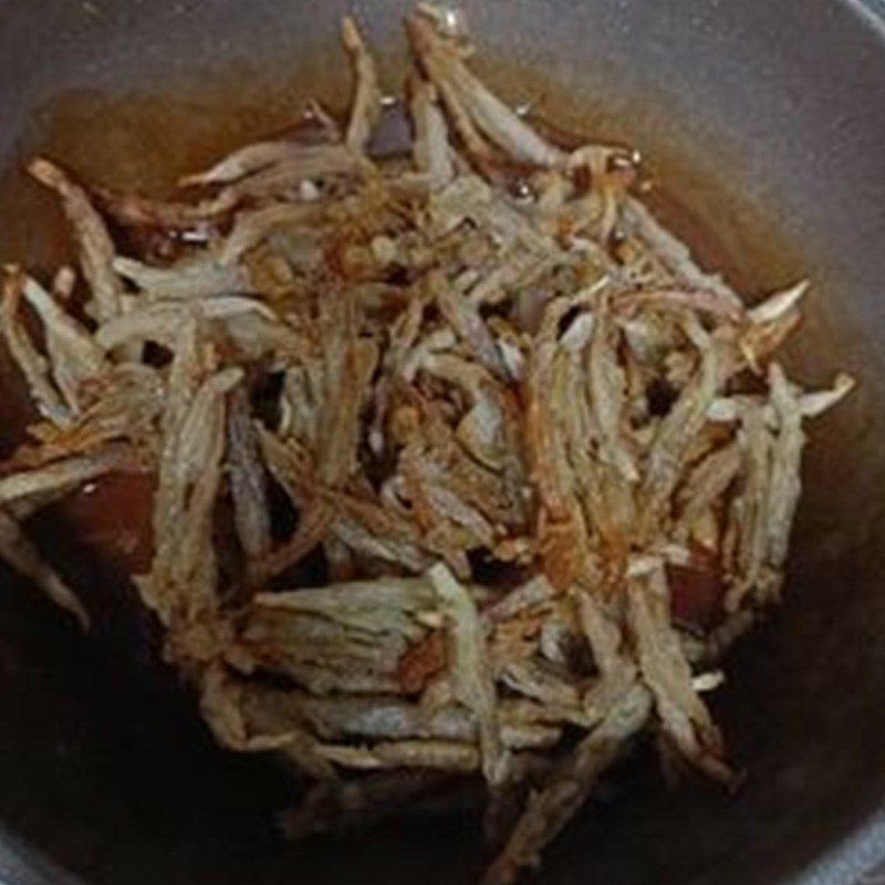 Step 3 Making Fried Vegetarian Anchovies with Pepper