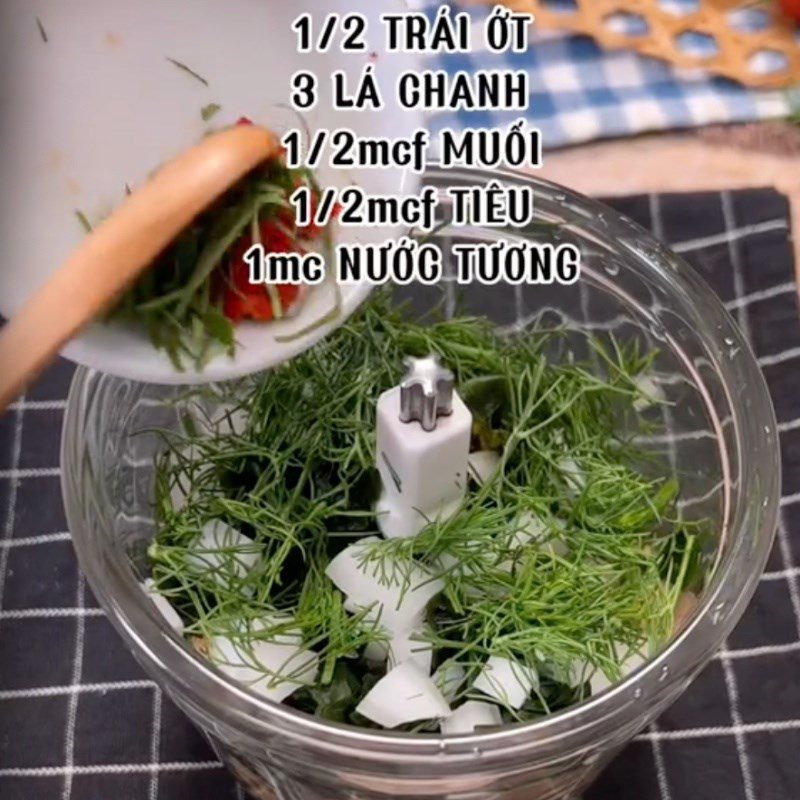 Step 2 Make chickpea patties Falafel - chickpea patties (Recipe shared by Tiktok Vegetarian Kitchen XANH)