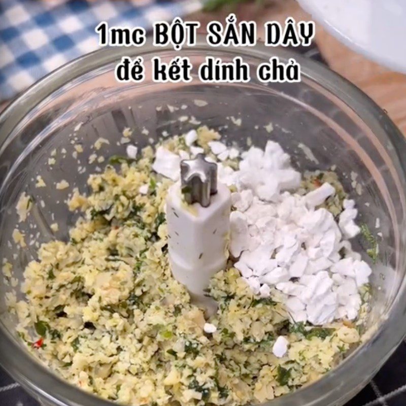 Step 2 Make chickpea patties Falafel - chickpea patties (Recipe shared by Tiktok Vegetarian Kitchen XANH)
