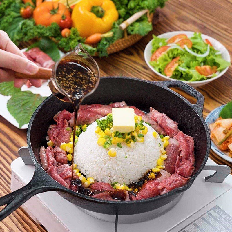 Step 2 Making sizzling beef rice Sizzling beef rice
