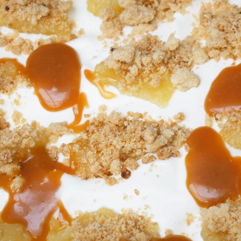 Step 4 Freeze the ice cream Caramel apple ice cream