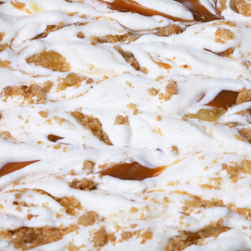Step 4 Freeze the ice cream Caramel apple ice cream